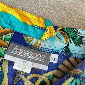 hanasport vintage, bermuda shorts, womens size 6, new with tag, USA made.
